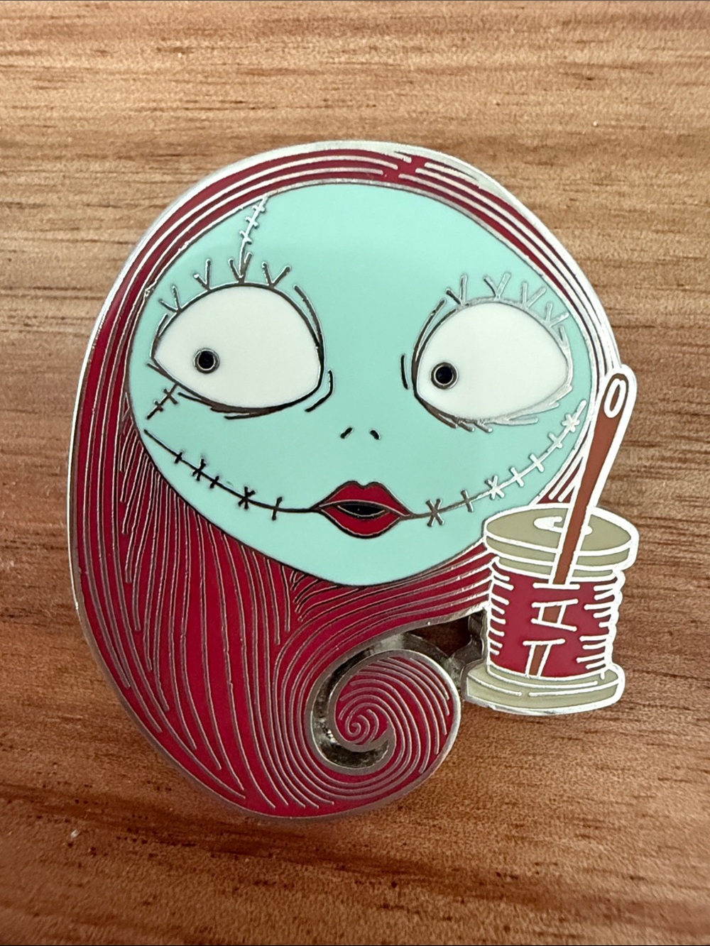 Disney Sally Mint Green and Red Enamel Pin